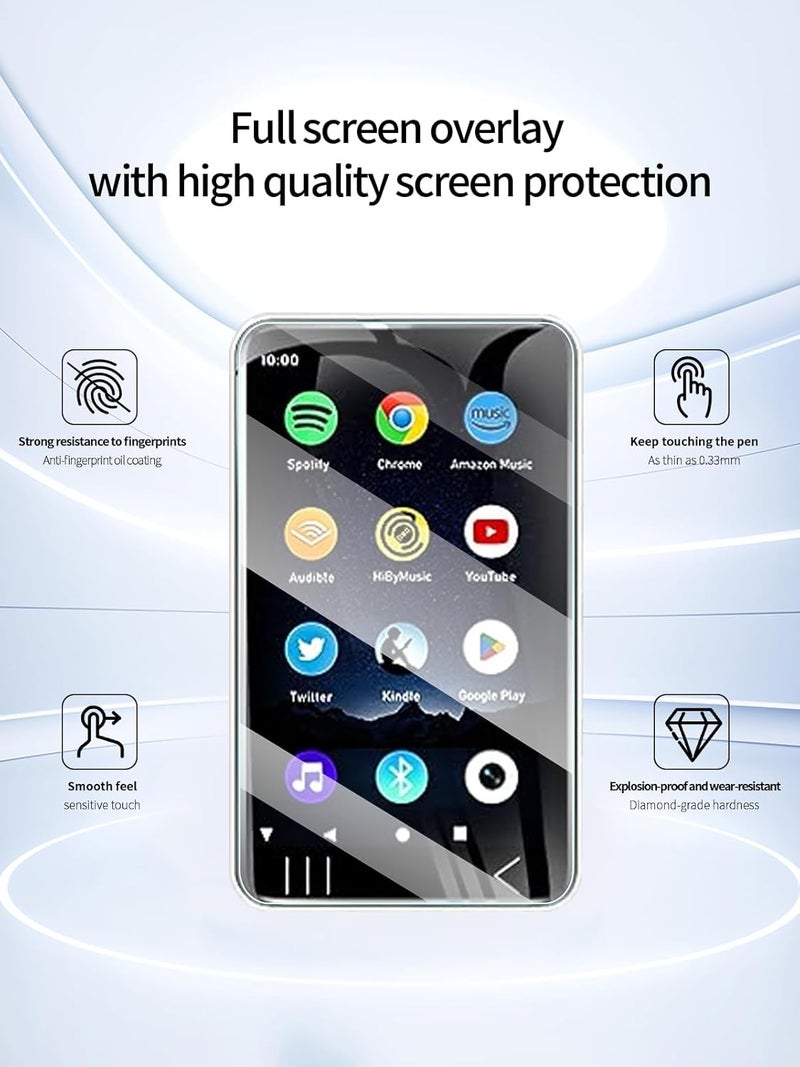 UYRUREL Screen Protector for HIFI WALKER G7 4 Inches Touchscreen MP3 Player, High-definition Scratch Resistant Film,HD Clear Anti Blue Light, Bubble Free with Easy Installation Kit, 3 Pack - Image 2